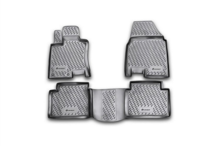 Nissan Qashqai 2007-2010 Rubber floor mats (4 pcs, Novline) Qashqai+2 Image