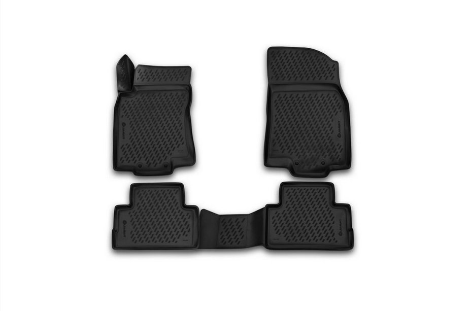 Nissan Qashqai 2014-2021 3D Rubber Floor Mats for Interior (4 pcs, Novline) (J11F) European Version Photo 1
