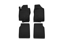 Nissan Navara 2006-2015 (2010-2015) Rubber Floor Mats (4 pcs, Novline) photo 1