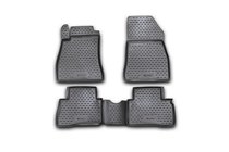 Nissan Juke 2010-2019 Rubber floor mats (clip R/N) for interior (4 pcs, Novline) photo 1