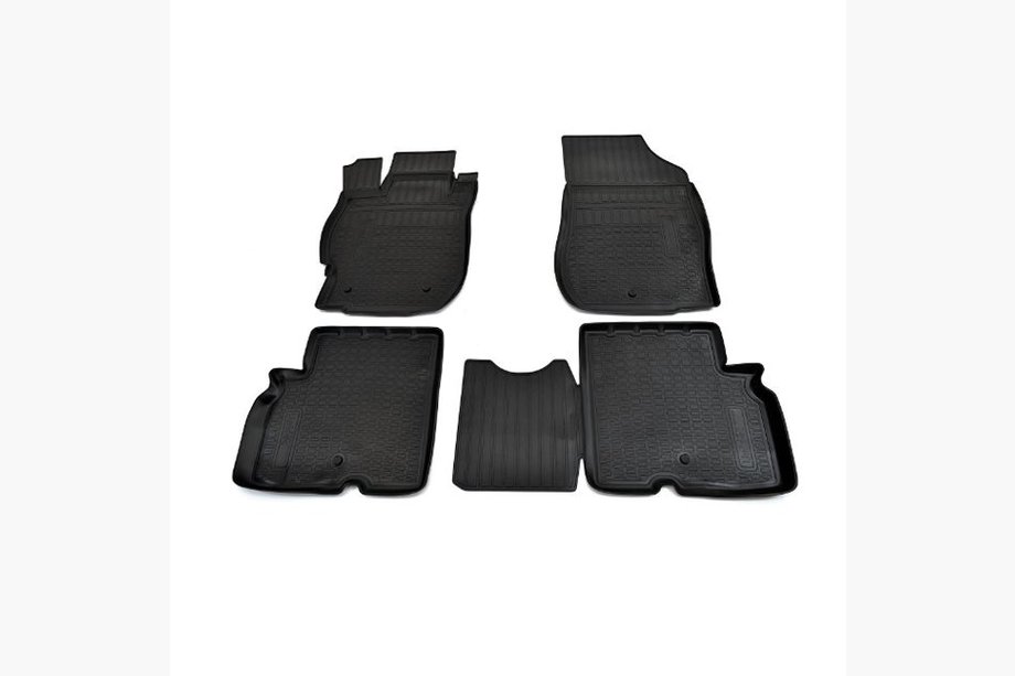 Nissan Almera N17 2012-2018 Rubber floor mats (4 pcs, Novline) Image