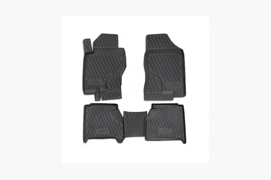 Nissan Pathfinder R51 2005-2014 (2010-2014) Rubber Floor Mats (4 pcs, Novline) Photo 1