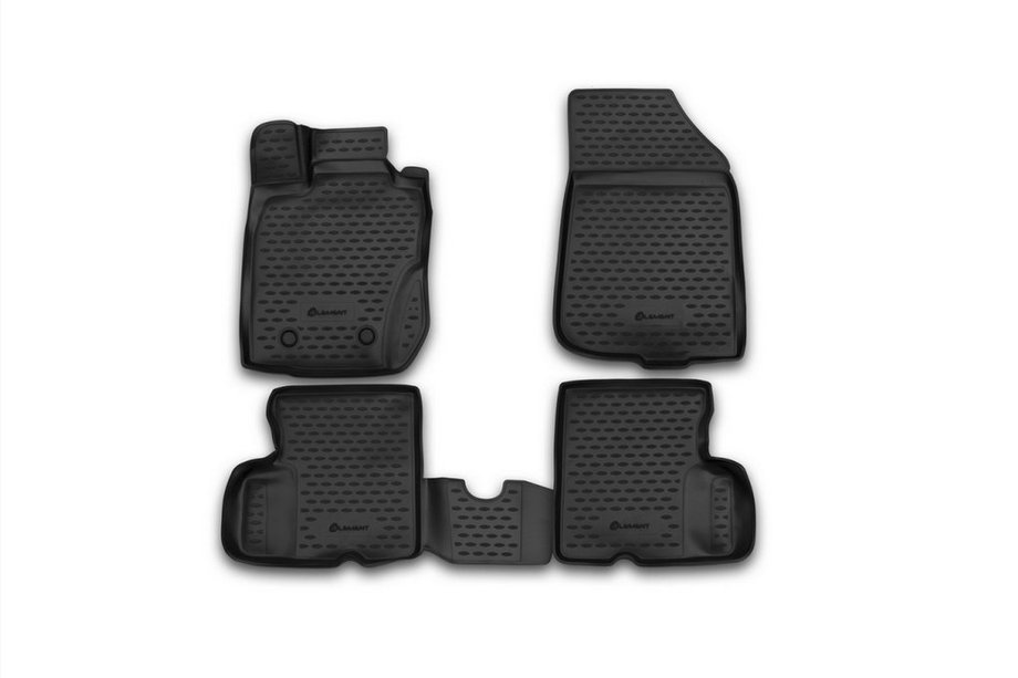 Nissan Terrano 2014- (2014-2016) 3D Rubber Floor Mats Interior (4 pcs, Novline) 4WD Photo 1