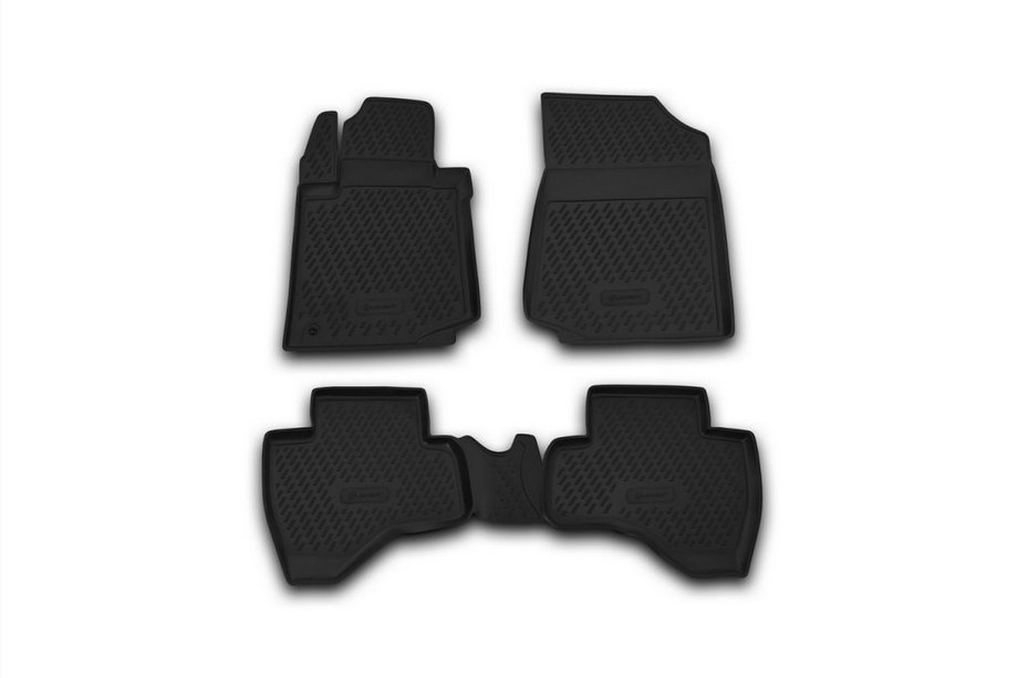 Peugeot 107 2005-2014 Rubber floor mats (4 pcs, Novline) Photo 1