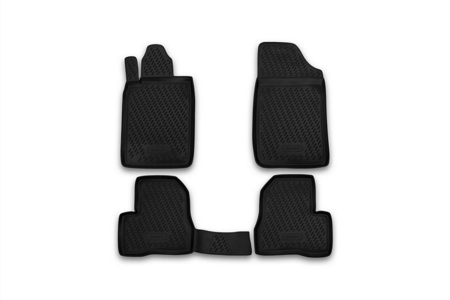 Peugeot 206 1998-2024 Rubber floor mats (4 pcs, Novline) Image