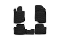 Peugeot 207 2006–2014 Rubber floor mats (4 pcs, Novline) photo 1