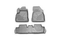 Peugeot 3008 2008-2016 Rubber Floor Mats Interior (3 pcs, Novline) photo 1