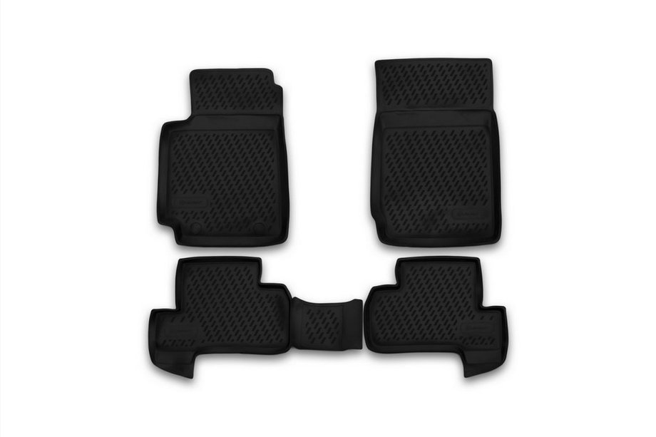 Suzuki Grand Vitara 2005-2017 Rubber Floor Mats Interior (4 pcs, Novline) 3D Photo 1