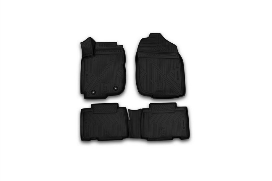 Toyota Rav 4 2013-2018 3D Rubber Floor Mats for Interior (4 pcs, Novline) Photo 1