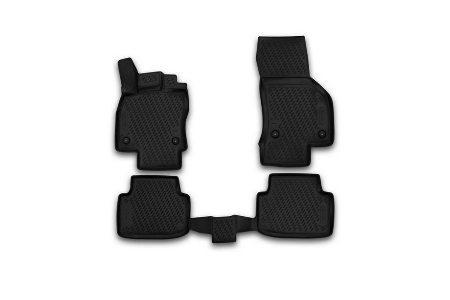 Volkswagen Passat B8 2015-2023 3D Rubber Floor Mats for Interior (4 pcs, Novline) SD/SW Image