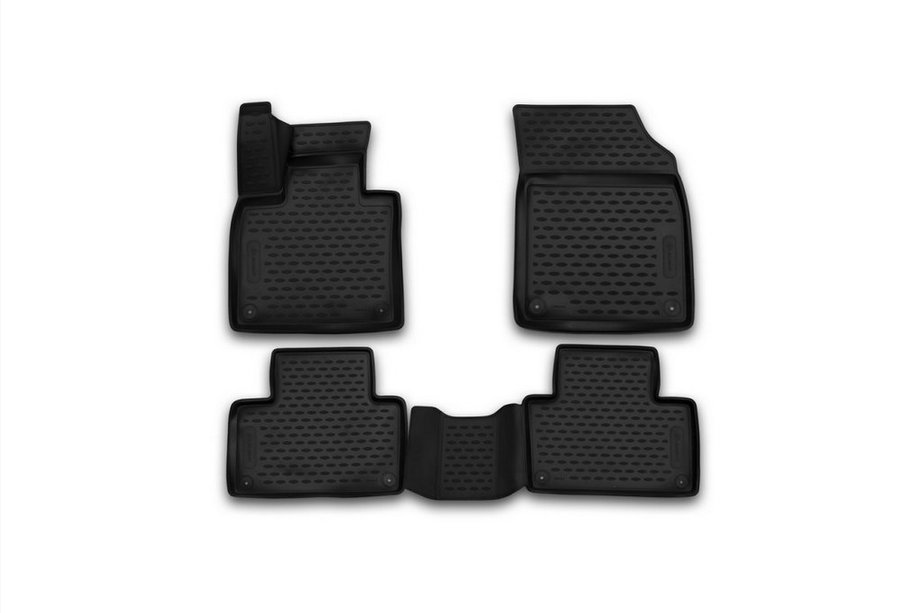 Volvo XC90 2015- 3D Rubber Floor Mats for Interior (4 pcs, Novline) Image