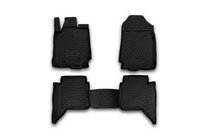 Ford Ranger 2011–2022 Rubber Floor Mats Interior (4 pcs, Novline) 4D photo 1