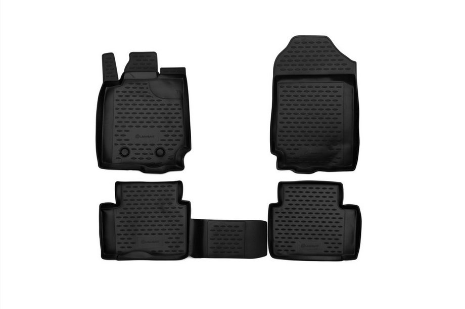 Ford Ranger 2011–2022 Rubber floor mats (4 pcs, Novline) 2D Image