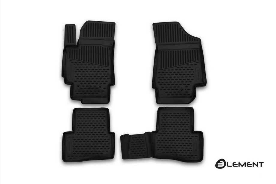 Hyundai Creta 2014-2020 Rubber floor mats (4 pcs, Novline) Image