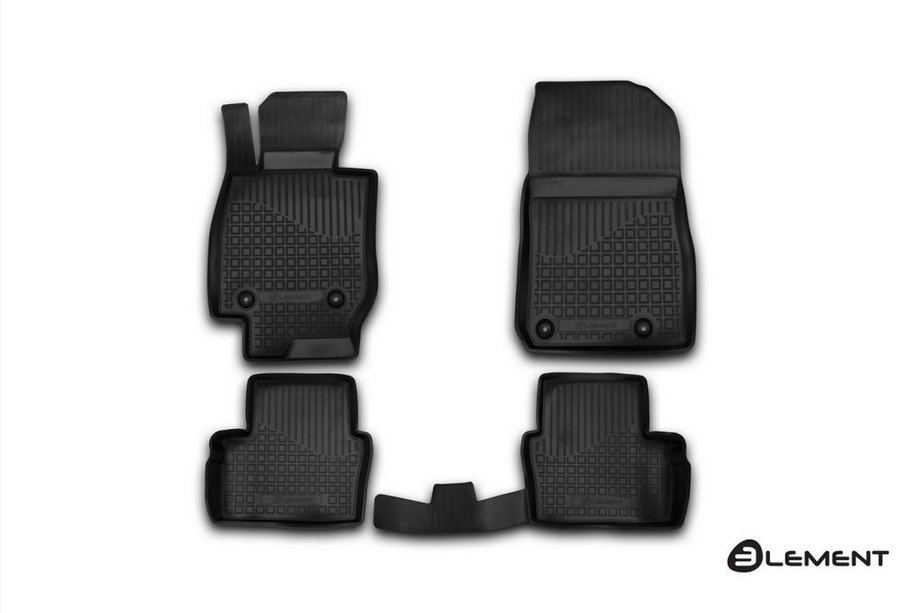 Mazda CX-3 2015- Rubber floor mats interior (4 pcs, Novline) Automatic transmission Photo 1