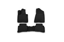 Hyundai Santa Fe 4 2018-2023 3D Rubber Floor Mats for Interior (4 pcs, Novline) Introduction photo 1