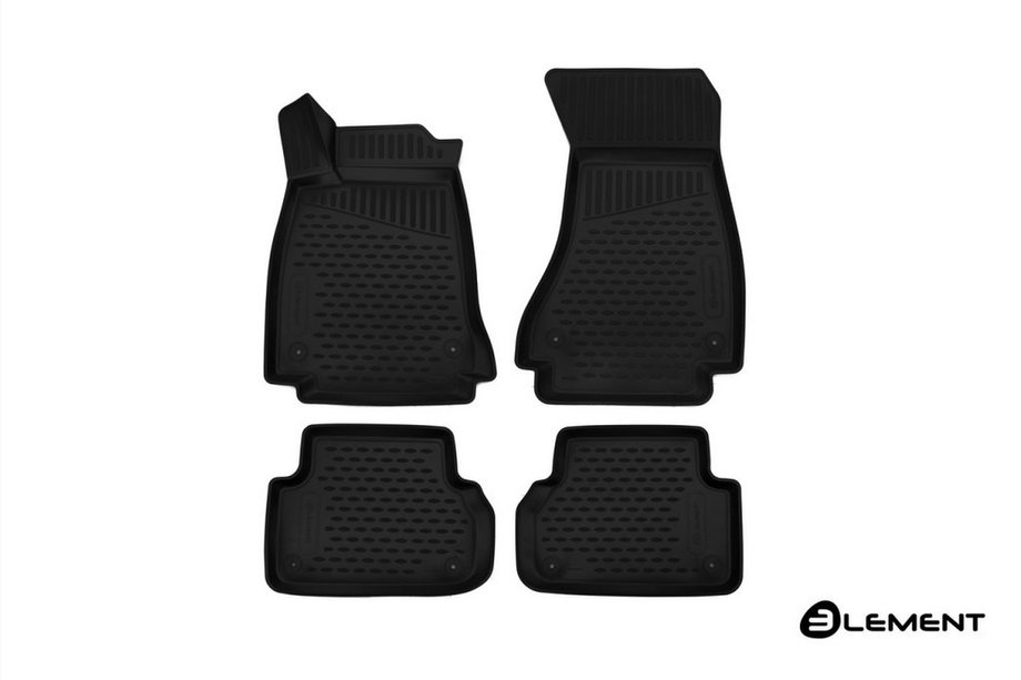 Audi A4 B9 2015-2024 3D Rubber Floor Mats for Interior (4 pcs, Novline) SD/Avant/Allroad Image