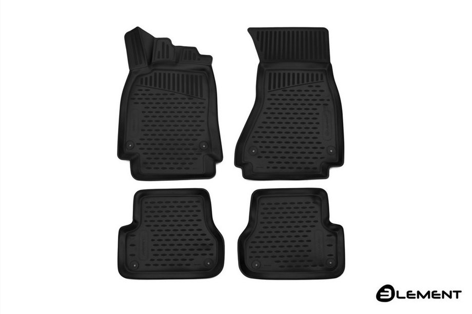 Audi A6 C7 2011-2017 3D Rubber Floor Mats for Interior (4 pcs, Novline, Avant) Photo 1