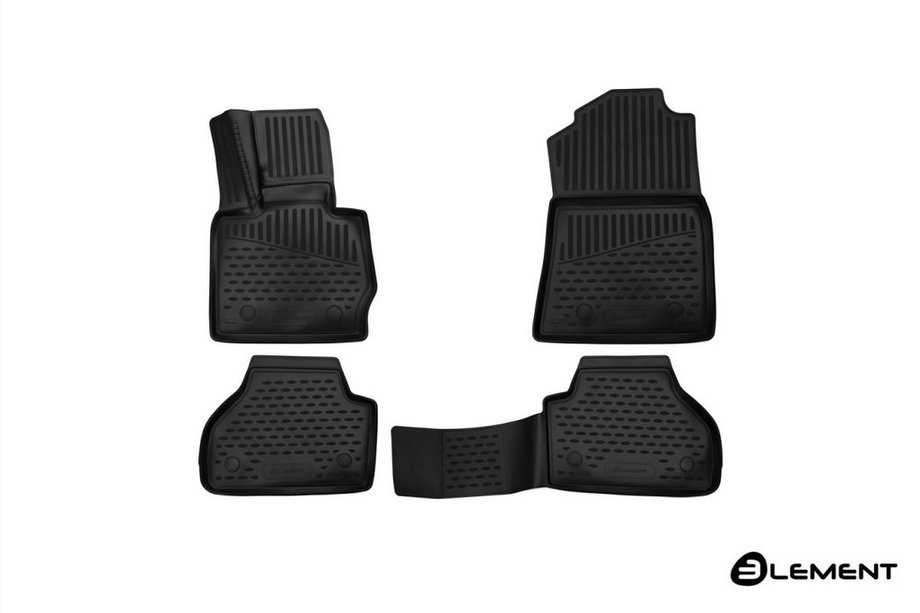 BMW X4 F26 2014-2018 3D Rubber Floor Mats for Interior (4 pcs, Novline) Zaporozhets (Europe) Image