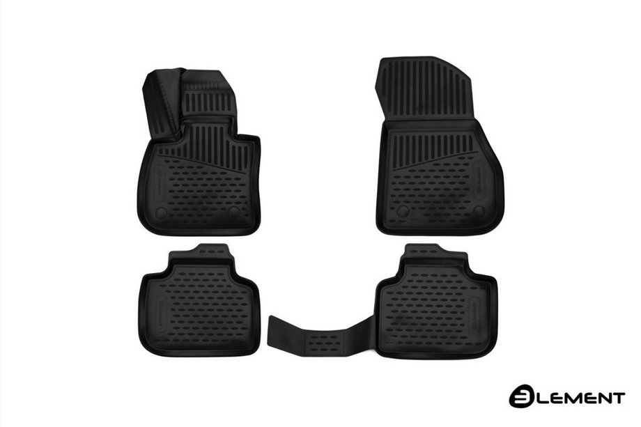 BMW X1 F48 2015-2022 3D Rubber Floor Mats for Interior (4 pcs, Novline) Photo 1