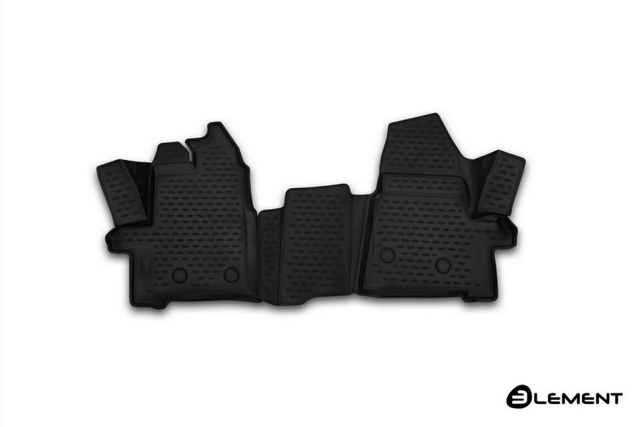 Ford Transit 2014- 3D Rubber Floor Mats for Interior (2 pcs, Novline) Photo 1