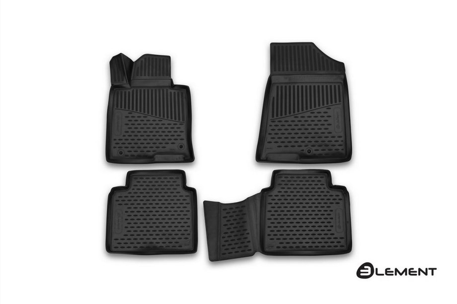 Kia Optima 2016- 3D Rubber Floor Mats for Interior (4 pcs, Novline) Image