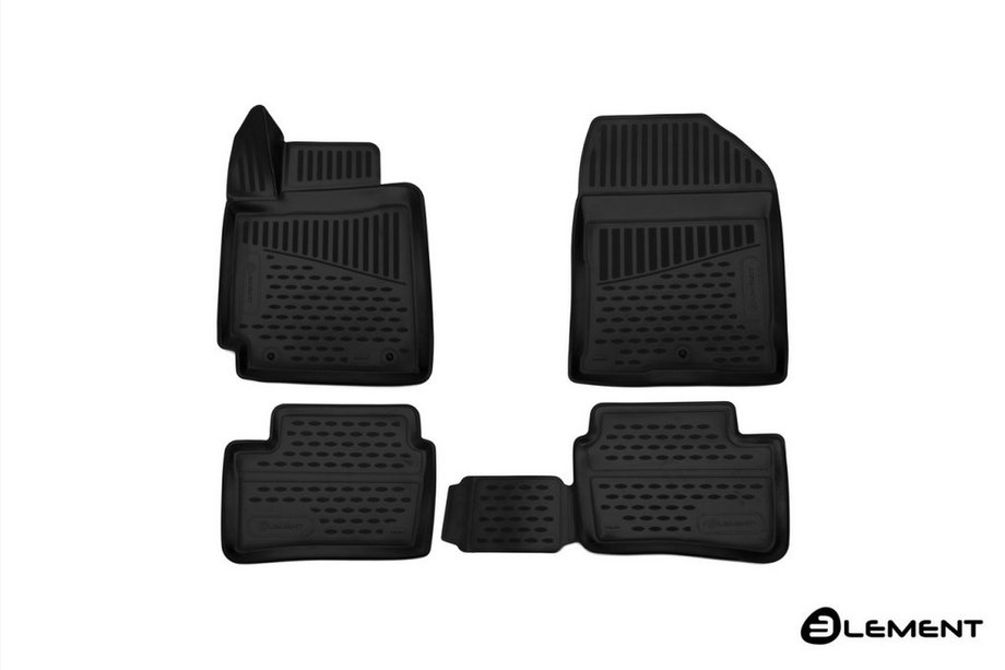 Kia Picanto 2016- 3D Rubber Floor Mats for Interior (4 pcs, Novline) HB Image