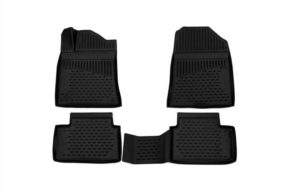 Kia Ceed 2018- 3D Rubber Floor Mats for Interior (4 pcs, Novline) Image
