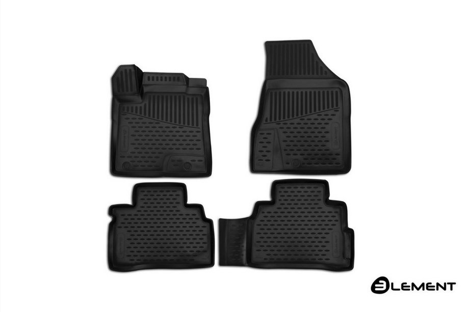 Nissan Murano 2014- 3D Rubber Floor Mats for Interior (4 pcs, Novline) Image