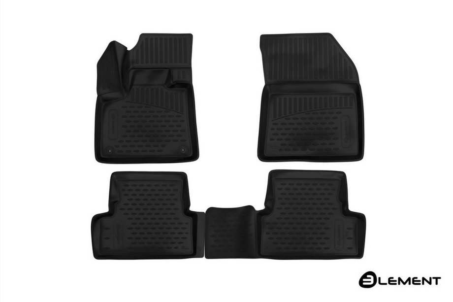 Peugeot 3008 2016-2023 3D Rubber Floor Mats for Interior (4 pcs, Novline) SUV Image
