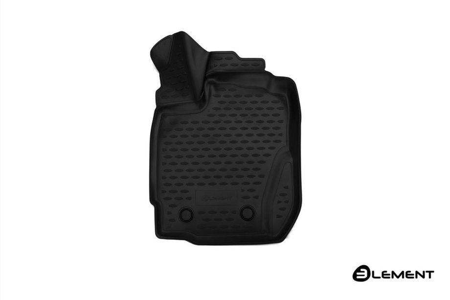 Renault Duster 2008–2017 (2015↗) Rubber Floor Mat (Front Left) 3D (with Handle for Remote Fuel Cap Release) Interior (Novline) 2WD Image