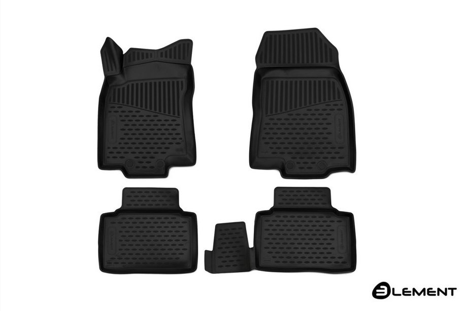 Renault Koleos 2016-2024 3D Rubber Floor Mats for Interior (4 pcs, Novline) Image