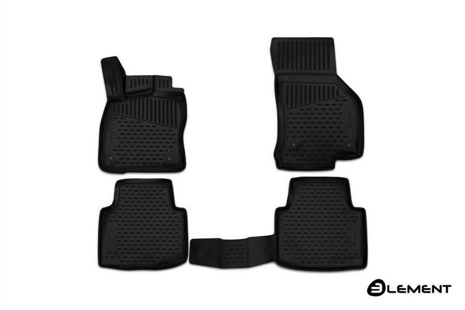 Skoda Superb 2015-2024 3D Rubber Floor Mats for Interior (4 pcs, Novline) Image