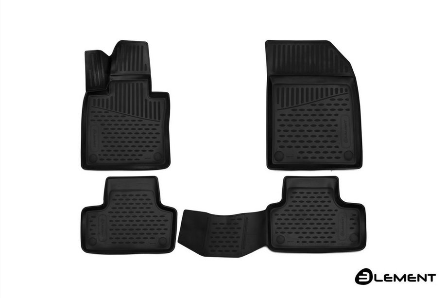 Volvo XC60 2017- 3D Rubber Floor Mats for Interior (4 pcs, Novline) SUV Image