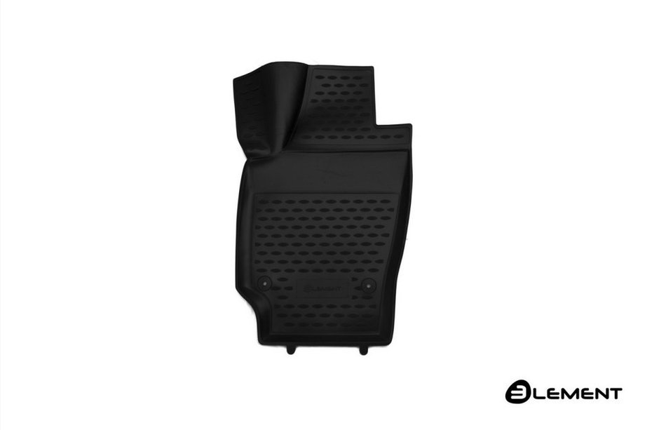 Volkswagen Polo 2010-2017 Rubber Floor Mat (Front Left) 3D Interior (Novline) HB Photo 1