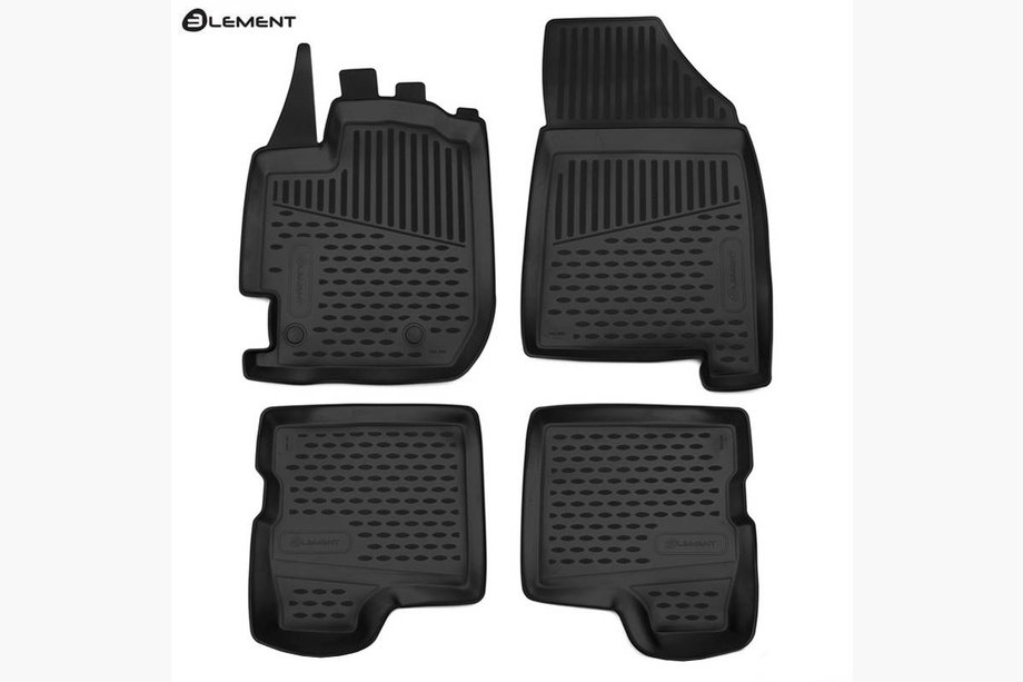 Renault Duster 2018-2024 Rubber Floor Mats Interior (4 pcs, Novline) SUV Image