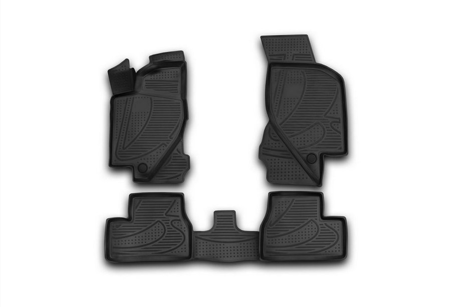 Lada Granta 2011- 3D Rubber Floor Mats for Interior (4 pcs, Novline) Image