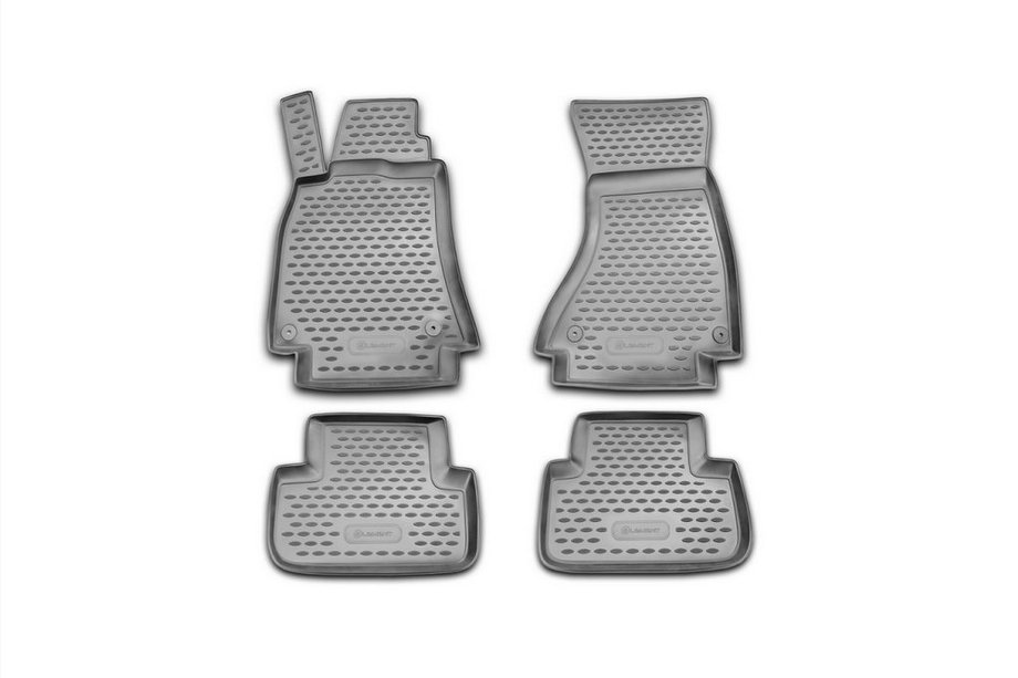 Audi A4 B8 2007-2015 Rubber floor mats interior (4 pcs, Novline) Automatic transmission Photo 1