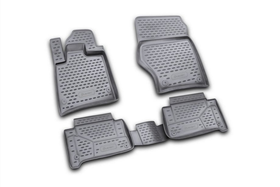 Audi Q7 2005-2015 Rubber floor mats (4 pcs, Novline) Image