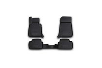 BMW 1 Series E81/E82/E87/E88 2004-2011 Rubber floor mats for interior (4 pcs, Novline) 5D photo 1