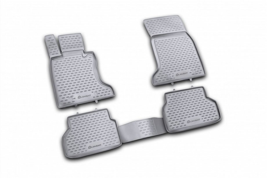 BMW 5 Series E60/E61 2003-2010 Rubber Floor Mats Interior (4 pcs, Novline) Option 2 Image