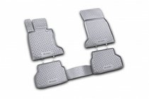 BMW 5 Series E60/E61 2003-2010 Rubber Floor Mats Interior (4 pcs, Novline) Option 2 photo 1