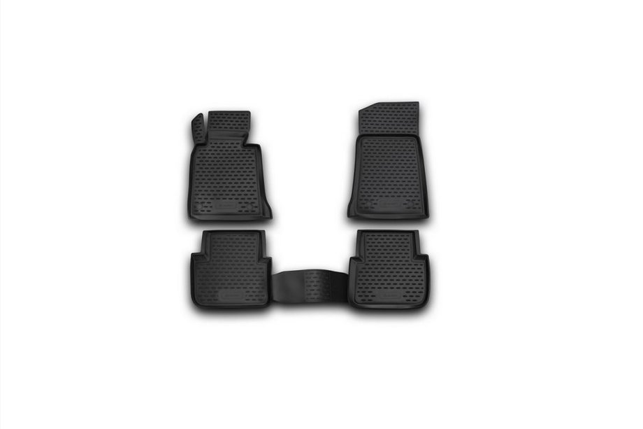 BMW 3 Series E46 1998-2006 Rubber floor mats (4 pcs, Novline) Image