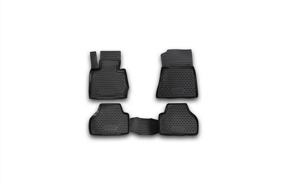 BMW X3 F25 2011-2018 Rubber floor mats (4 pcs, Novline) Image