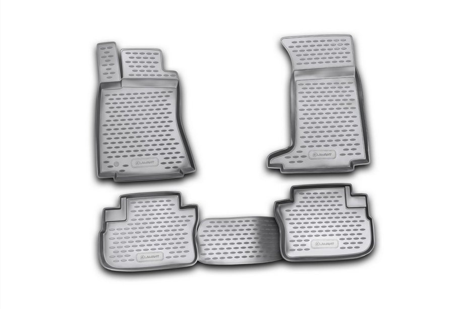 Cadillac CTS 2013-2019 Rubber floor mats interior (4 pcs, Novline) 4WD Image