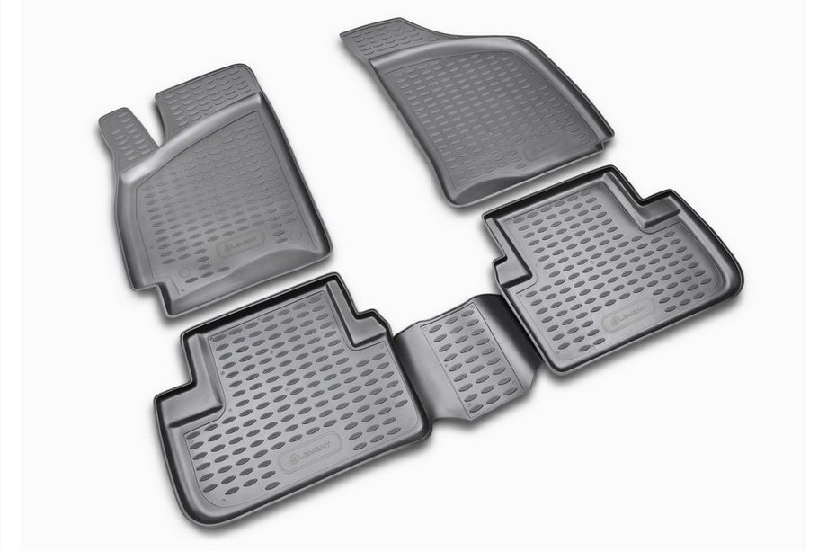 Chevrolet Lanos 1998–2017 Rubber floor mats (4 pcs, Novline) Image
