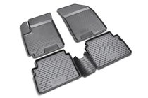Chevrolet Aveo T200 2002-2008 Rubber floor mats (4 pcs, Novline) photo 1