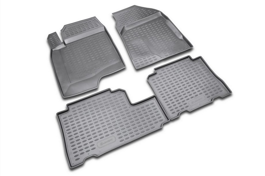 Chevrolet Captiva 2006-2019 (2006↗) Rubber Floor Mats (4 pcs, Novline) Image