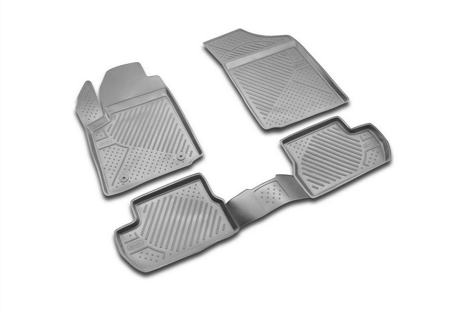 Citroen C-2 2003-2009 Rubber floor mats (4 pcs, Novline) Image