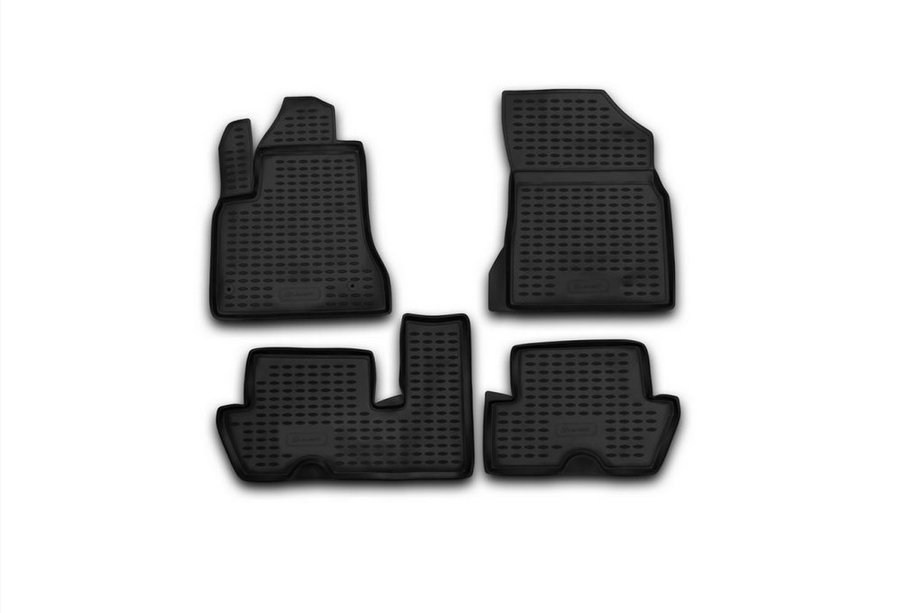 Citroen C-4 Picasso 2006-2013 Rubber Floor Mats Interior (4 pcs, Novline) Option 2 Image